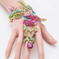 Crystal Rose Statement Palm Bracelet - Rebel K Collective