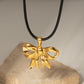 18K Gold-Plated Bow Pendant Necklace - Rebel K Collective