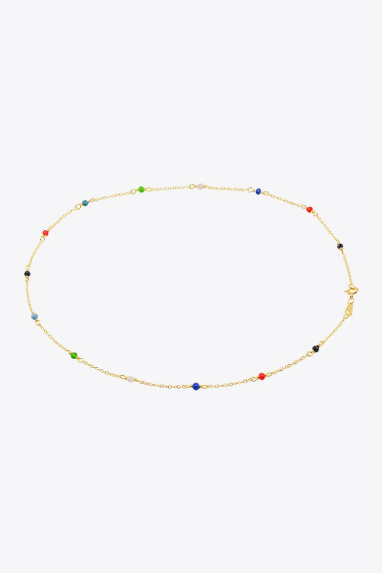 18K Gold-Plated Multicolored Bead Necklace - Rebel K Collective