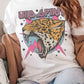 WILD SPIRIT LIGHTNING LEOPARD GRAPHIC T-SHIRT