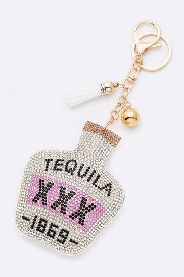 Tequila Bottle Stone Pillow Key Chain - Rebel K Collective