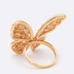 CZ Butterfly Adjustable Fashion Ring