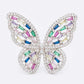 CZ Butterfly Adjustable Fashion Ring