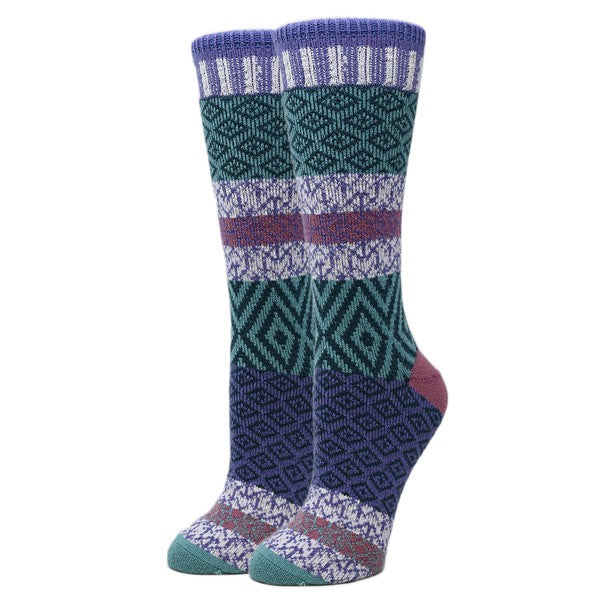 Sophia - Women's Fuzzy Crew Socks