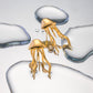 18K Gold-Plated Stainless Steel Jellyfish Earrings