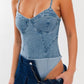 Denim Bustier Bodysuit - Rebel K Collective