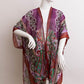 Paisley Print Open Front Kimono w/ Cinched Arms - Rebel K Collective