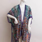 Paisley Print Open Front Kimono w/ Cinched Arms - Rebel K Collective