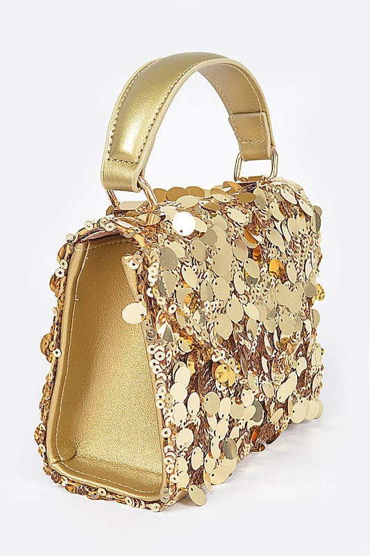 Large Sequins Crossbody Swing Bag