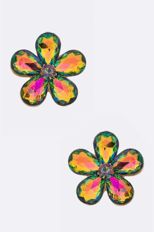 Crystal Flower Iconic Earrings