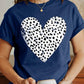 COTTON SHORT SLEEVE HEART T-SHIRT