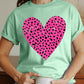 COTTON SHORT SLEEVE HEART T-SHIRT