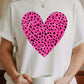 COTTON SHORT SLEEVE HEART T-SHIRT