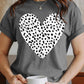 COTTON SHORT SLEEVE HEART T-SHIRT