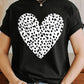 COTTON SHORT SLEEVE HEART T-SHIRT