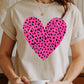 COTTON SHORT SLEEVE HEART T-SHIRT