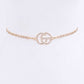 CG Logo Rhinestone Dainty Chain Belt