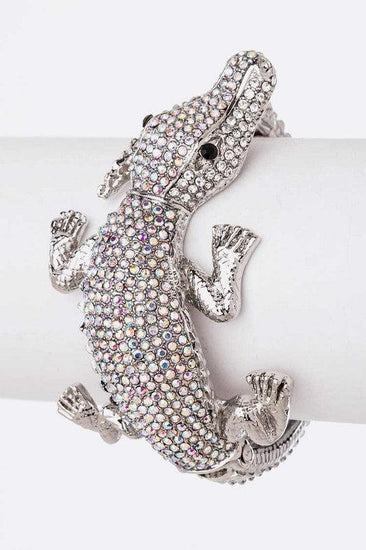 Crocodile Crystal Statment Bangle - Rebel K Collective