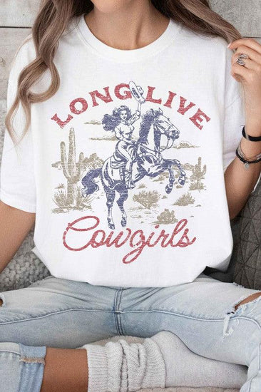 LONG LIVE COWGIRLS GRAPHIC TEE - Rebel K Collective