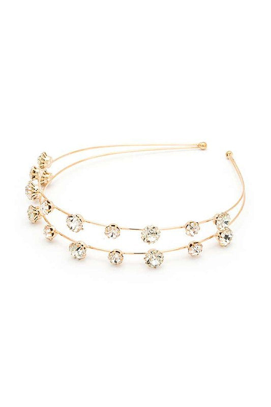 Crystal Iconic Double Row Headband