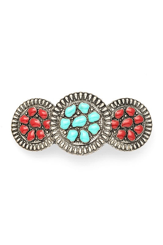 Western Inspired French Barrette Clip