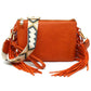 Aztec Guitar Strap Fringe Clutch Crossbody Bag