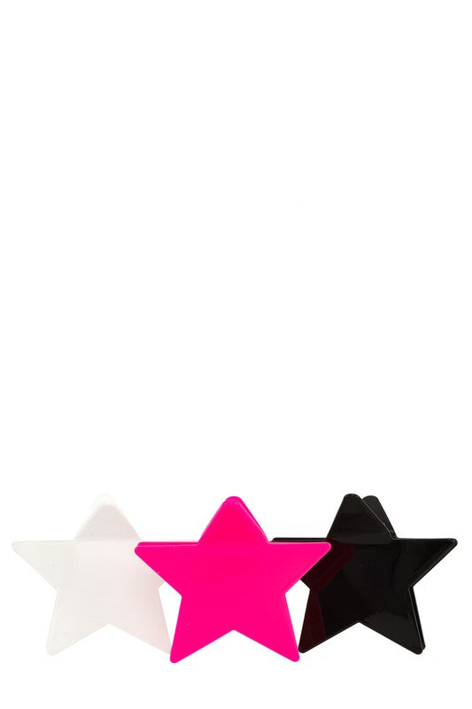 Star Shape Acrylic Hair Clip