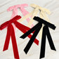 Double Bow Double Sash Velvet Hair Clip