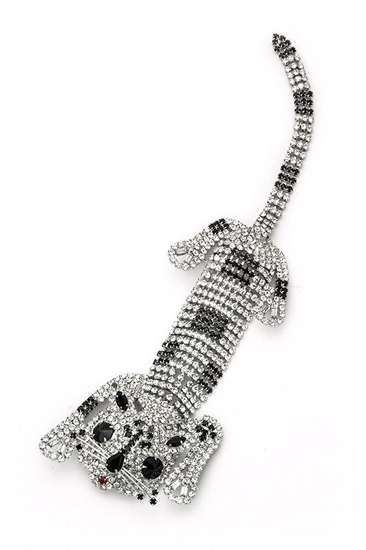 Iconic Crystal Panther Fashion Brooch