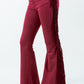 Texas Sun Fringe Bell Bottom jean in Wine