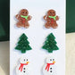 Christmas Earrings 3 Pack Holiday Designs