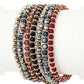 Mix Beads 7 Layered Stretch Bracelet Set