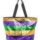 Mardi Gras Sequins Tote