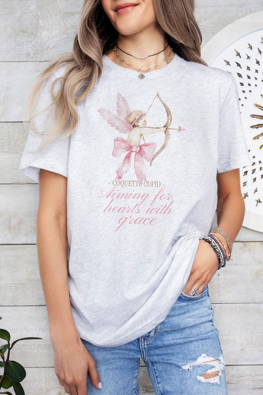 Coquette Cupid Valentine's Graphic Tee