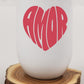 Valentine's Day Amor Heart Wine Cup Tumbler