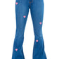 Valentines Bell Bottom Jean