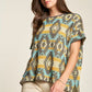 Trendy geometric print top