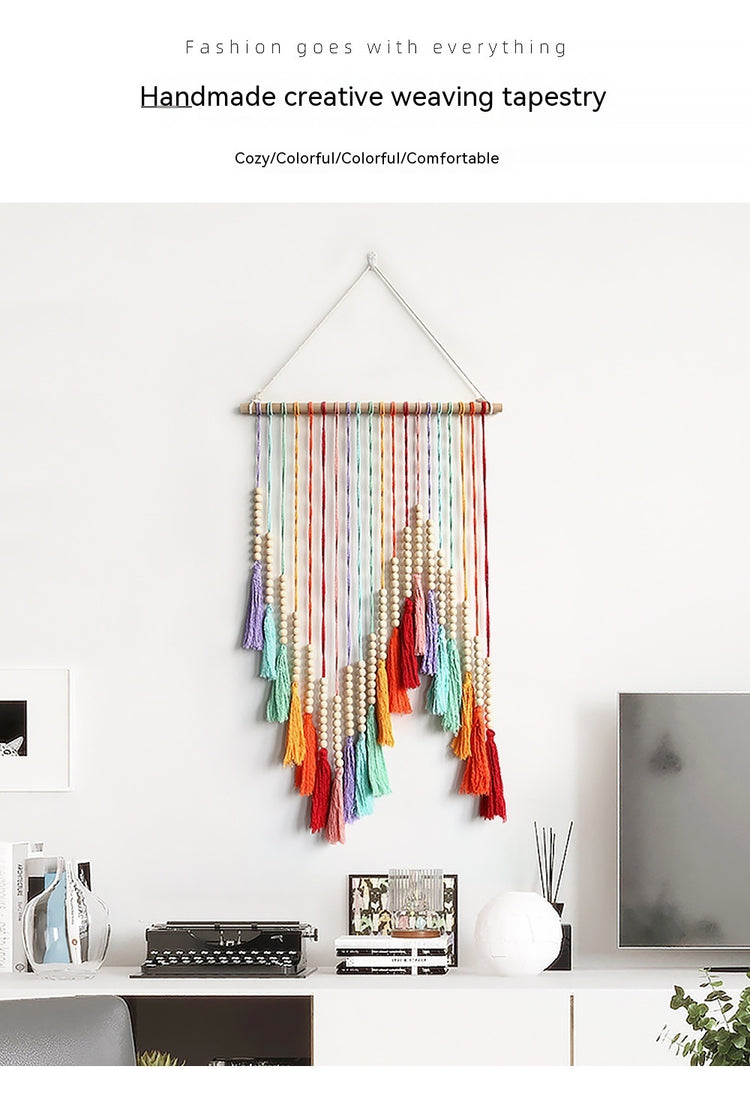 Colorful Tassel Tapestry Hand-woven Decorative Wall Hangings