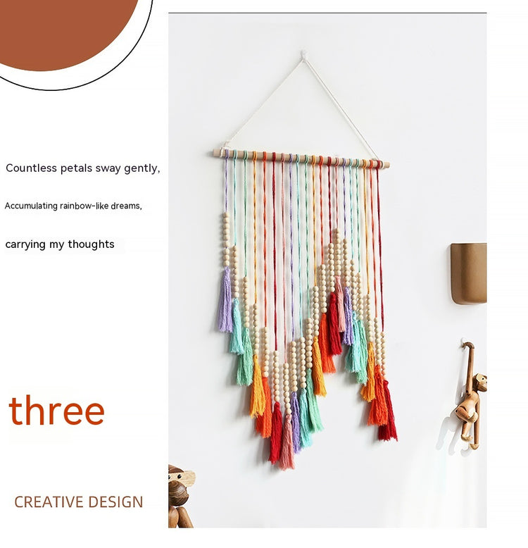 Colorful Tassel Tapestry Hand-woven Decorative Wall Hangings