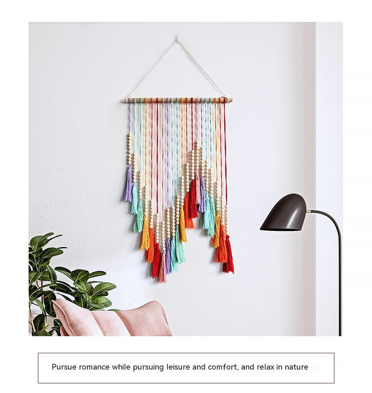 Colorful Tassel Tapestry Hand-woven Decorative Wall Hangings