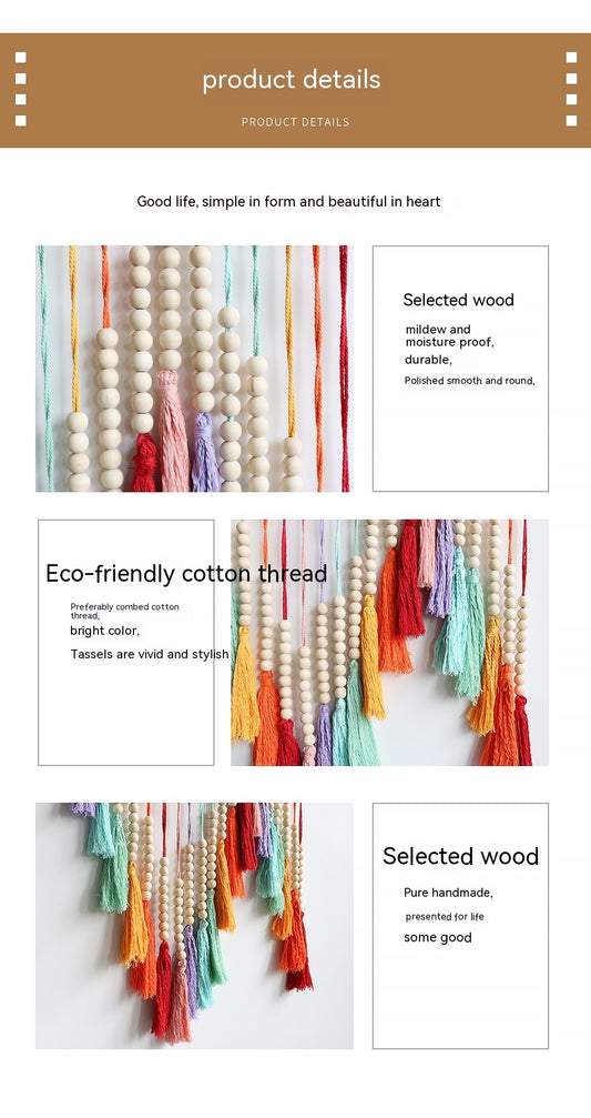 Colorful Tassel Tapestry Hand-woven Decorative Wall Hangings