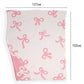 Pink 127*152cm Bow Printed Cozy Soft Throw Blanket