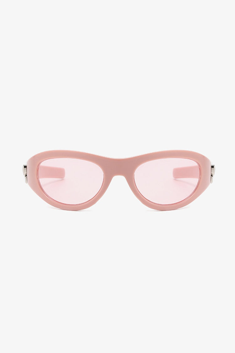 Polycarbonate Frame Cat-Eye Bow Sunglasses