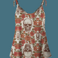 FAM-FAM Skull Scoop Neck Tie Shoulder Cami