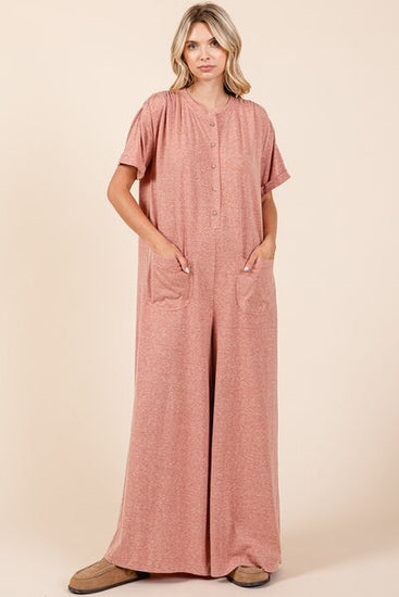 Wide leg jumpsuit