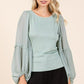 Trendy long sleeve top