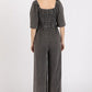 Wide leg jumpsuit