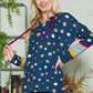 Plus-size polka dot hoodie