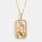 Rhinestone Constellation Pendant Copper Necklace