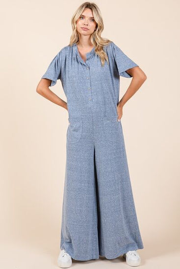 Summer Jumpsuit with Buttons